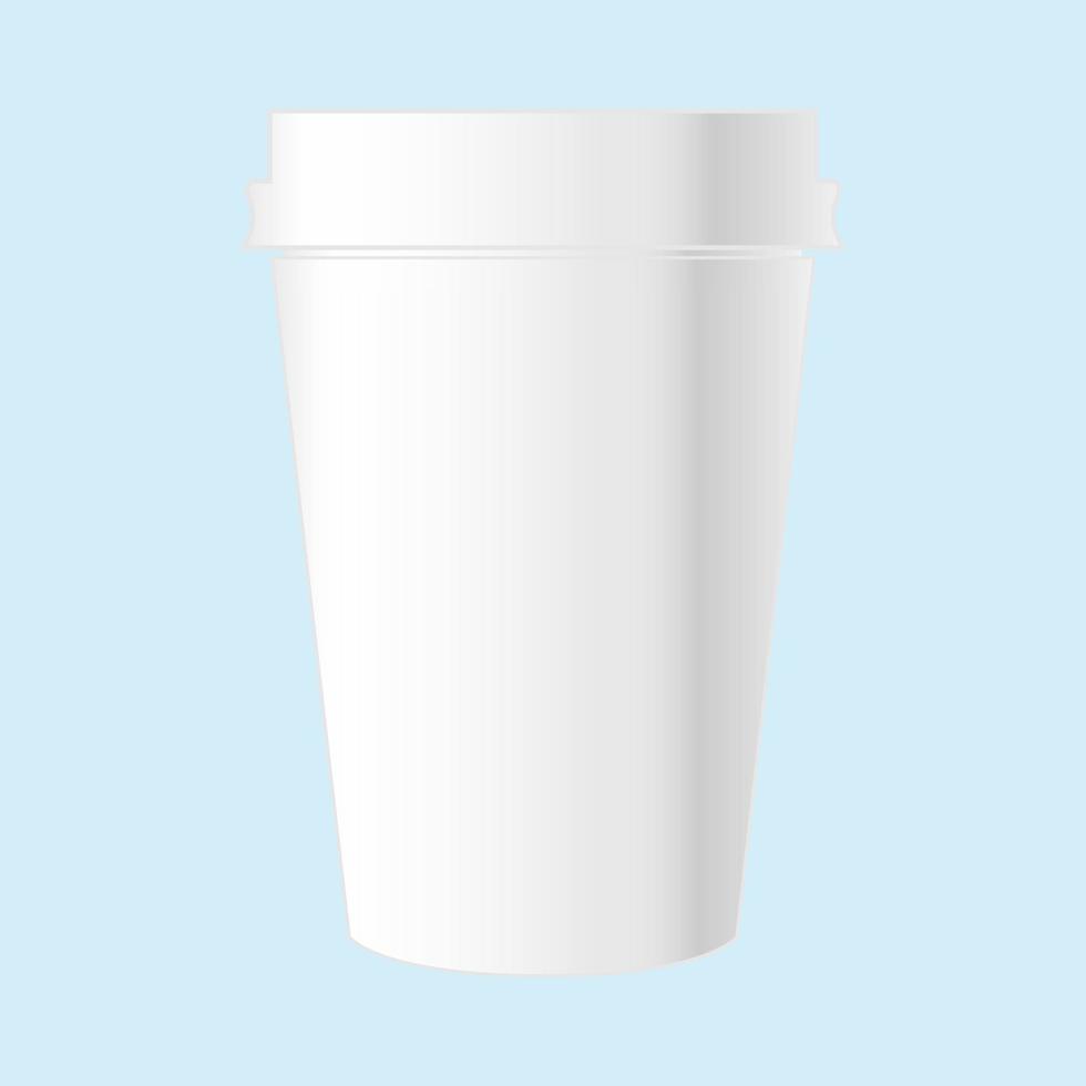 icono de taza de café de papel. color diferente . vector