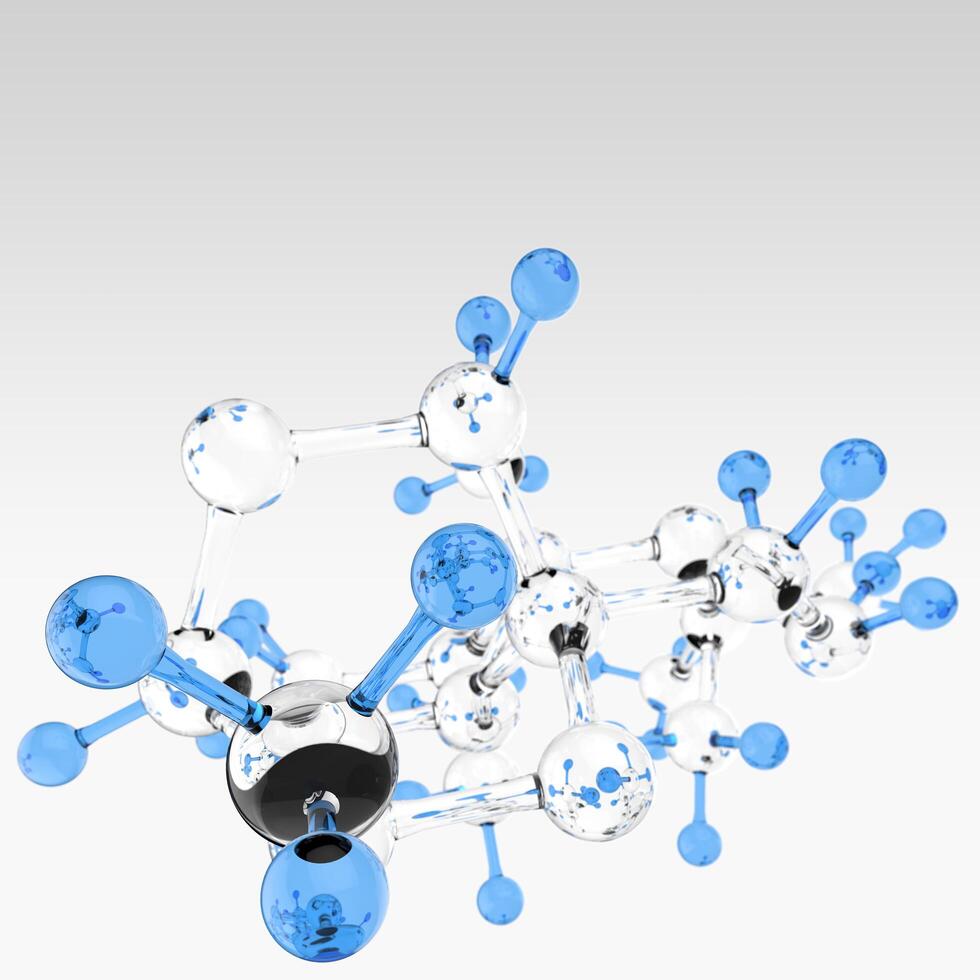 medical capsule and molecule structure photo