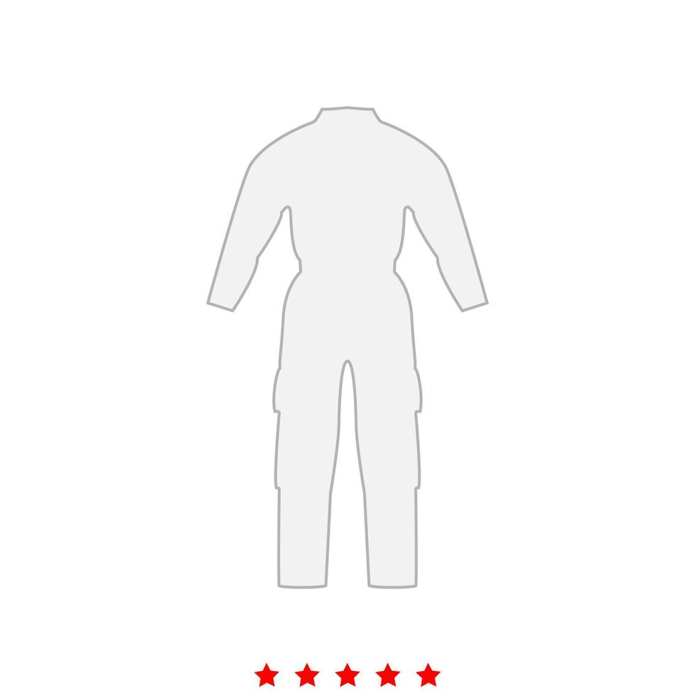 Coverall it is icon . vector