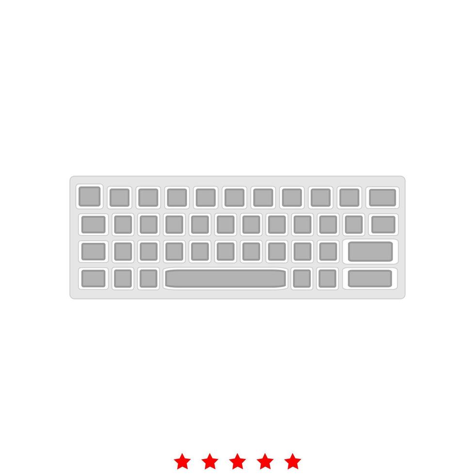 Keyboard it is icon . vector