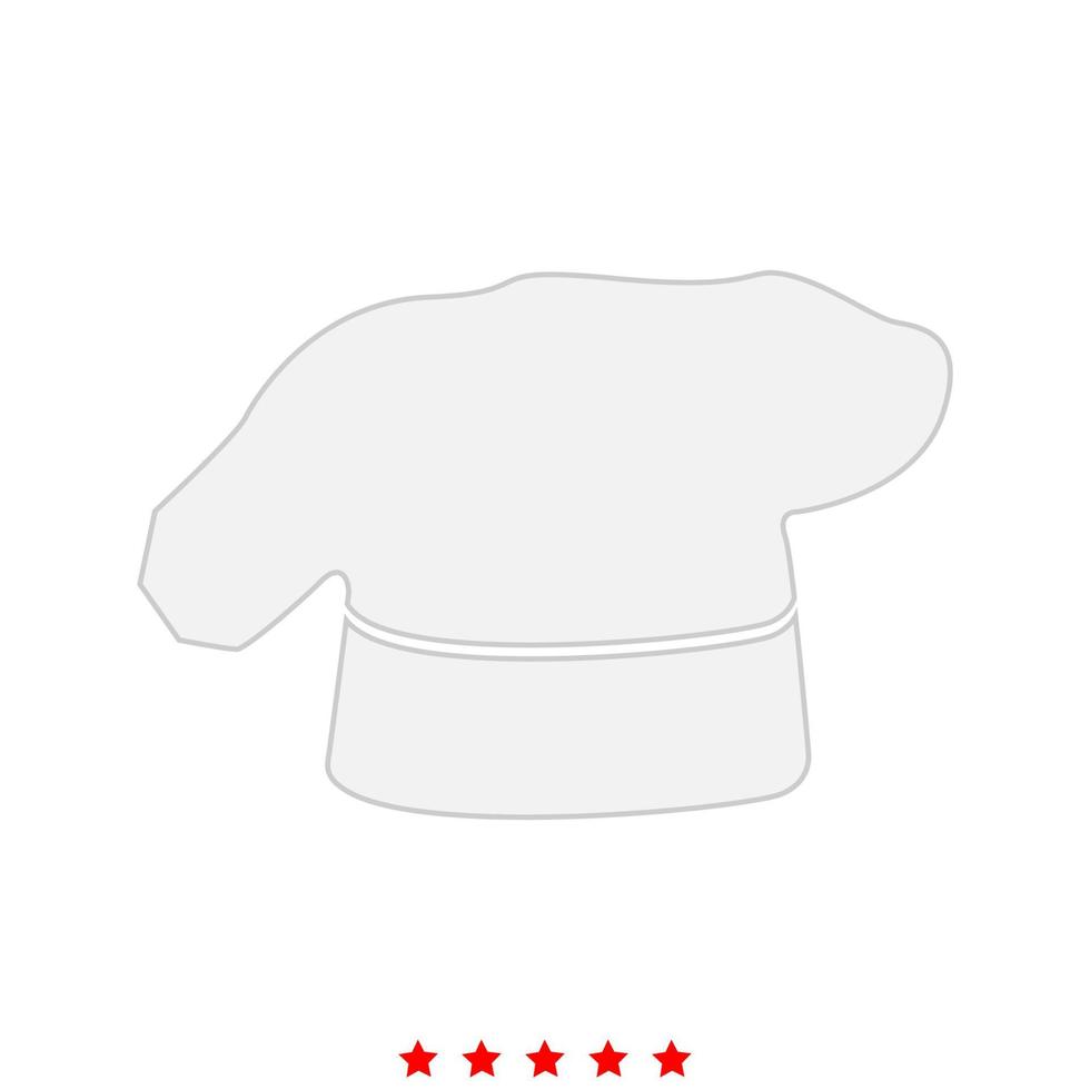 Chef cooking hat it is icon . vector