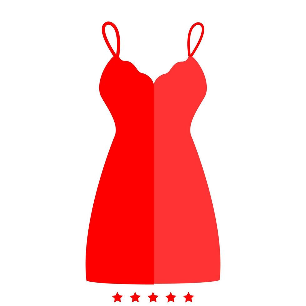 Sundress combination or nightie icon . vector