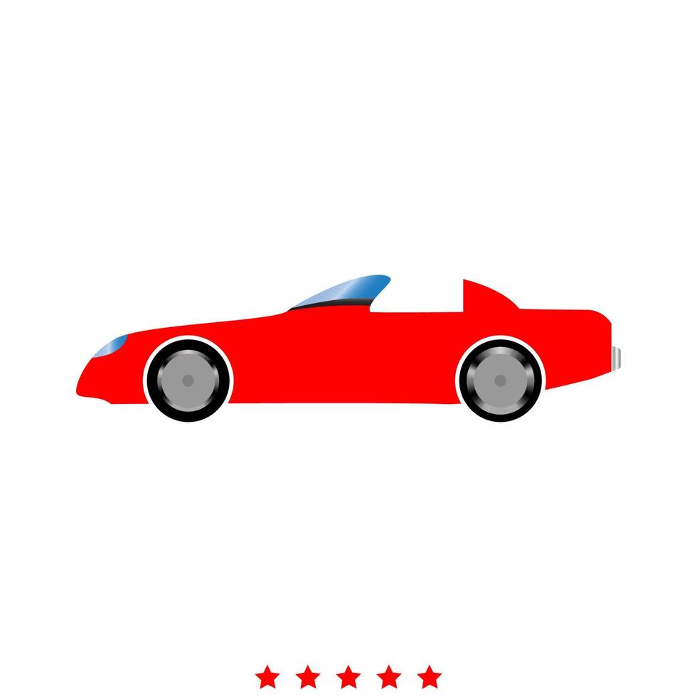 Car icon . Flat style vector