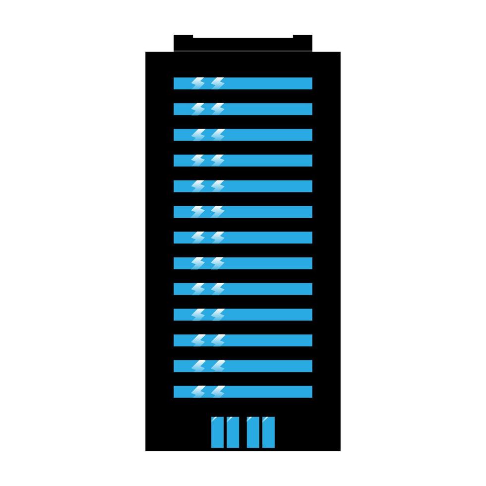 Building icon . Different color . vector