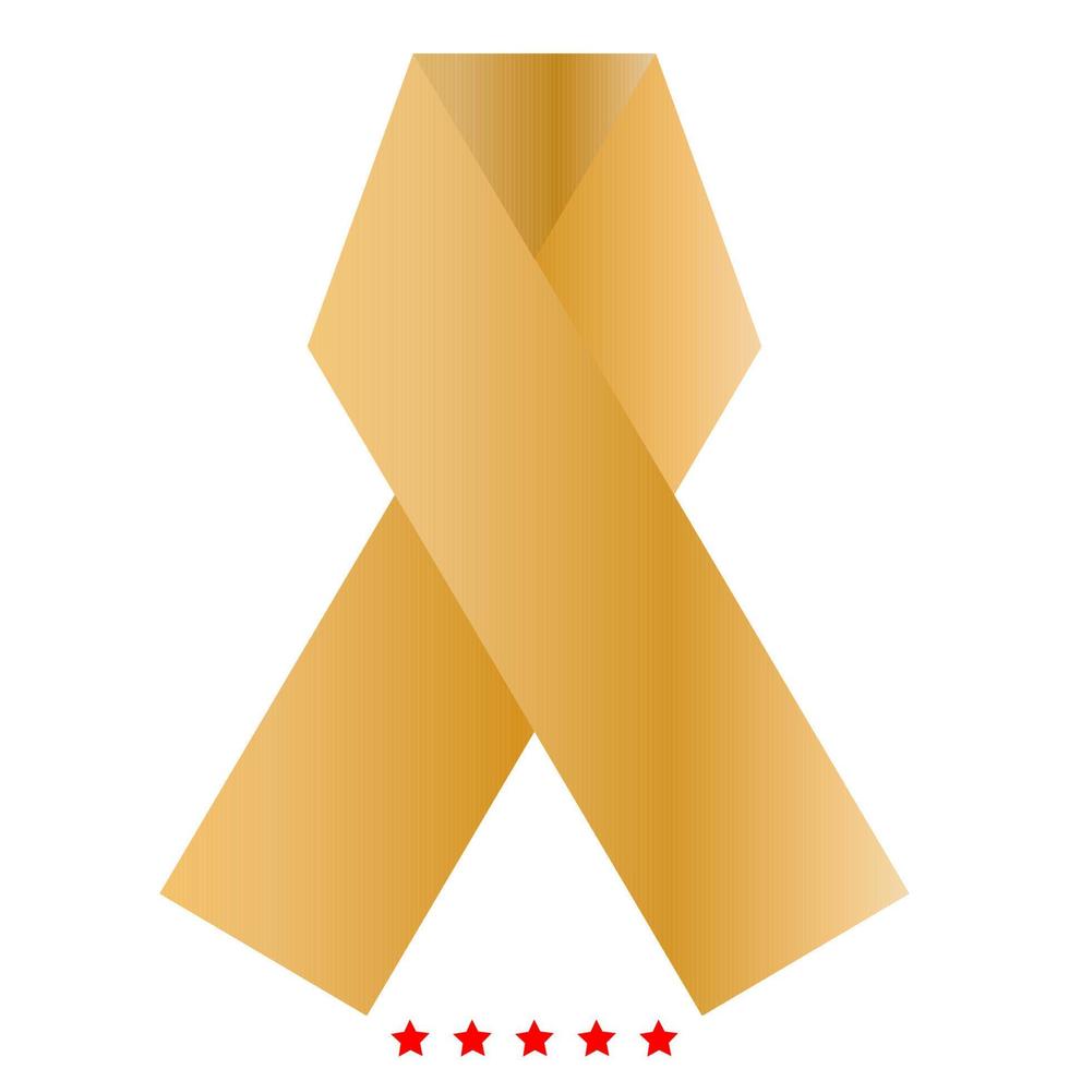 Ribbon icon Illustration color fill style vector