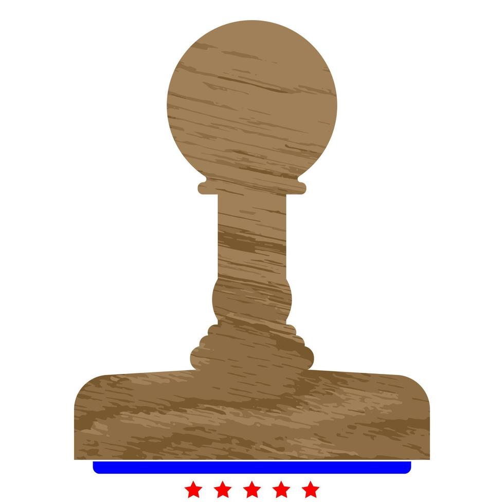 Rubber stamps icon Illustration color fill style vector