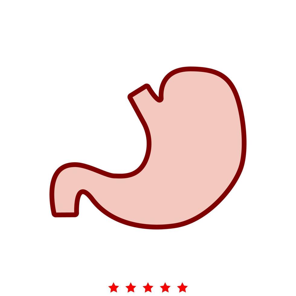 Stomach it is icon . vector