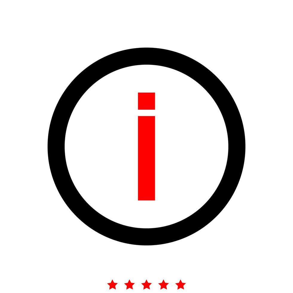 Information it is icon . vector