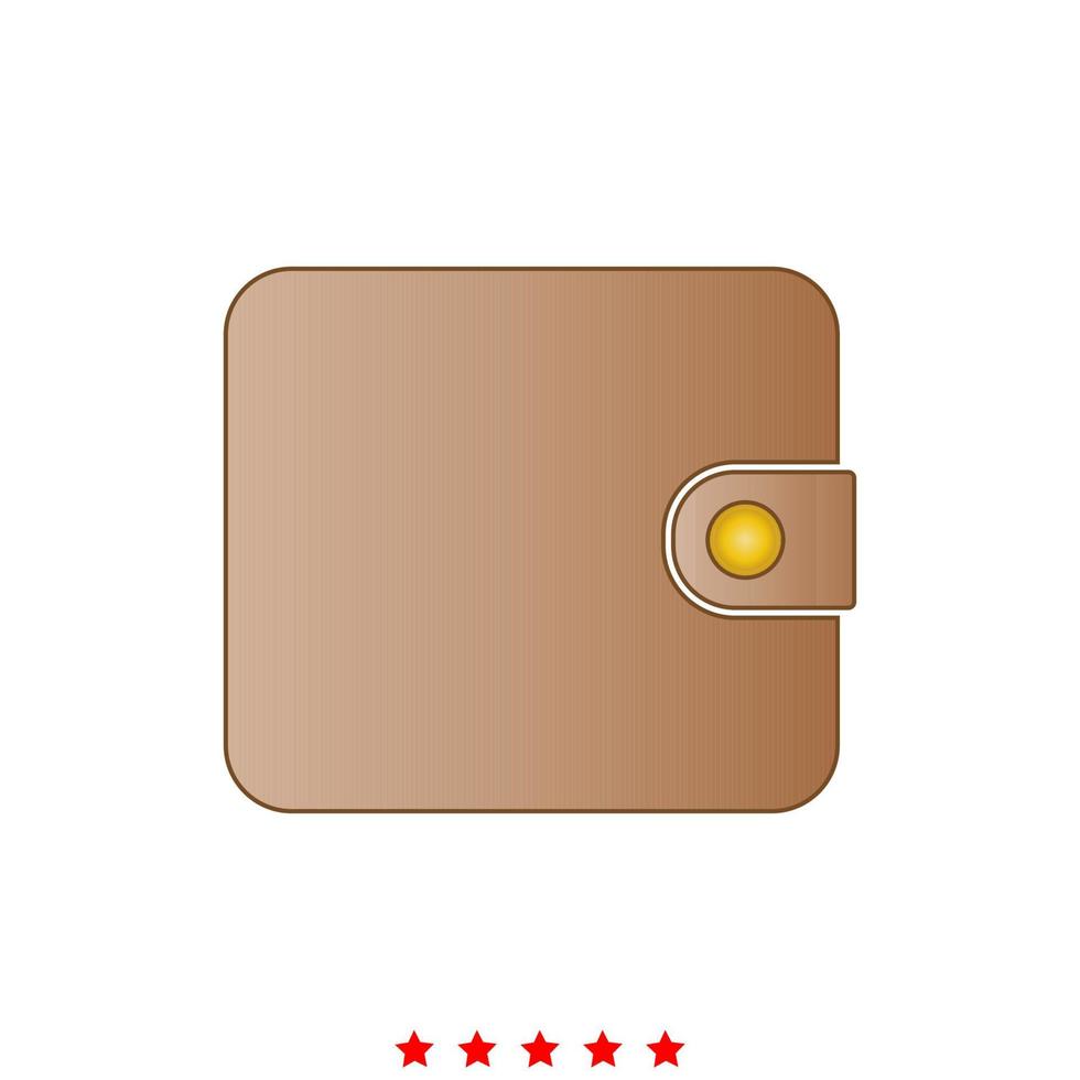 Change purse it is icon . vector