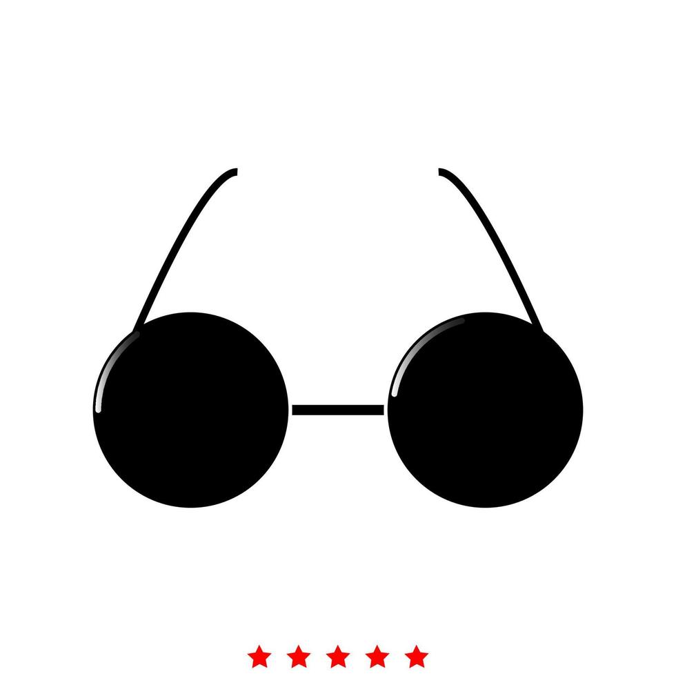 Glasses it is icon . vector