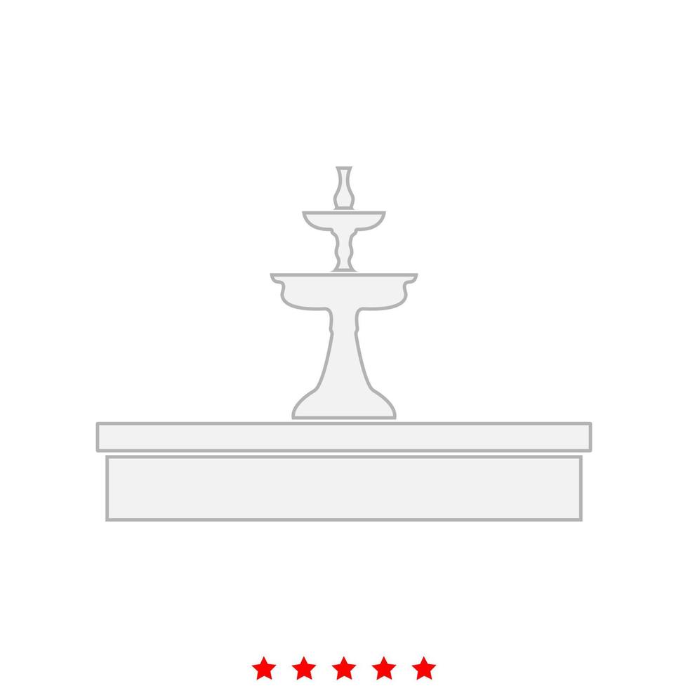 Fountain it is icon . vector