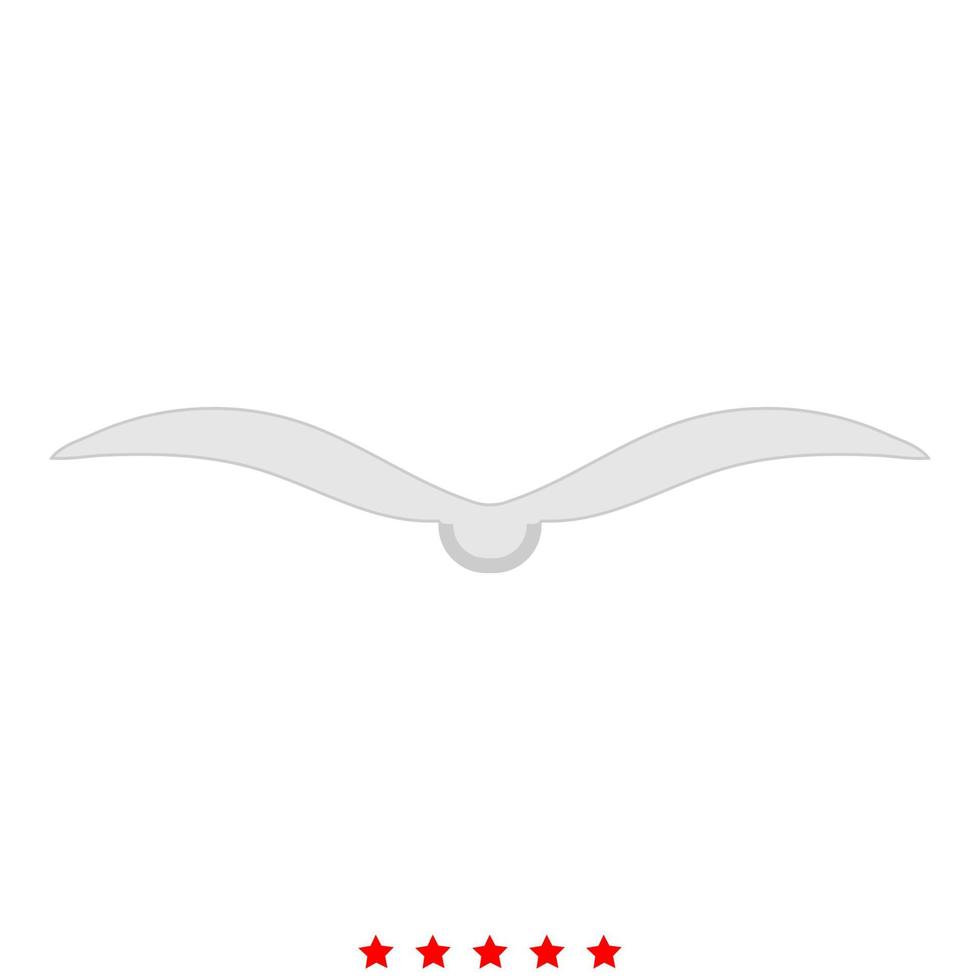 Bird icon Illustration color fill style vector