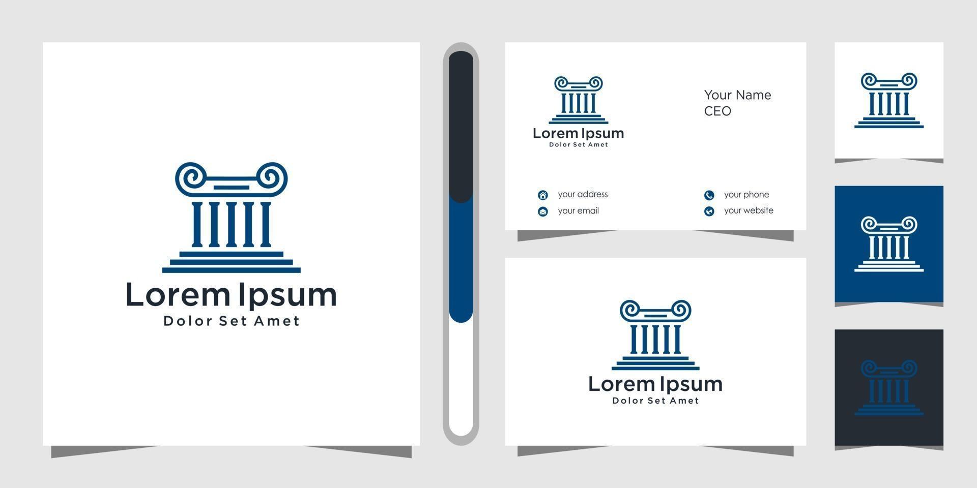 Law firm logo design vector