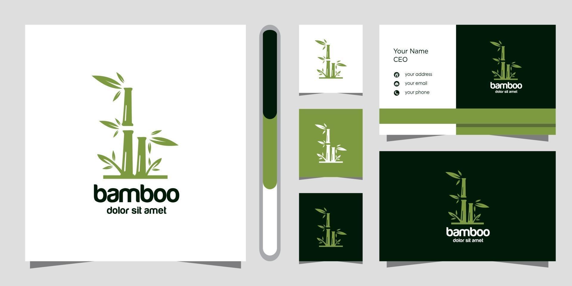Bamboo Logo Design vector