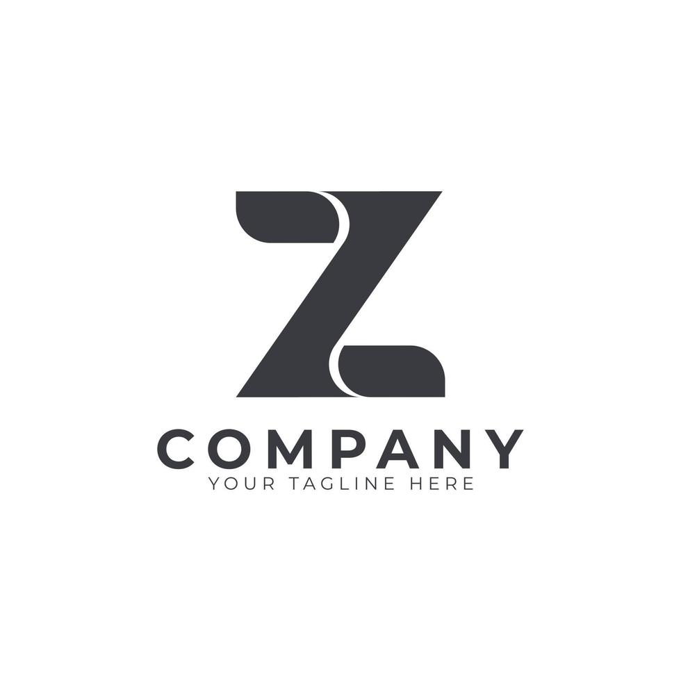 Creative Abstract Initial Letter Z Logo Modern and Elegant. Black Geometric Shape Arrow Style. Usable for Business and Branding Logos. Flat Vector Logo Design Ideas Template Element. Eps10 Vector
