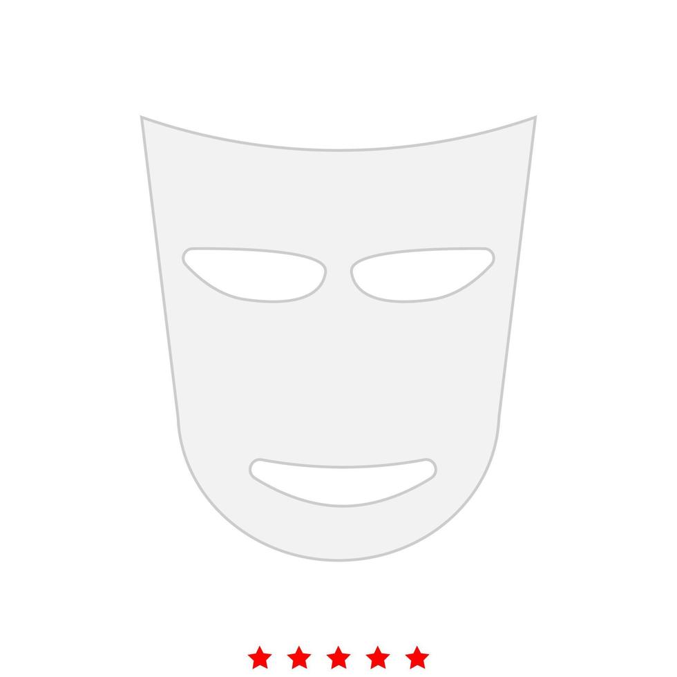 Theater mask it is icon . vector