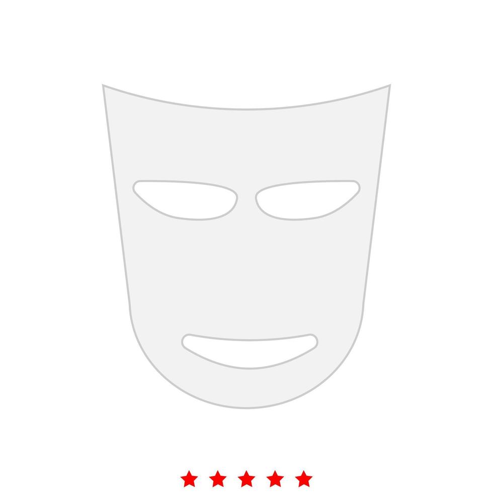 Theater mask it is icon . vector