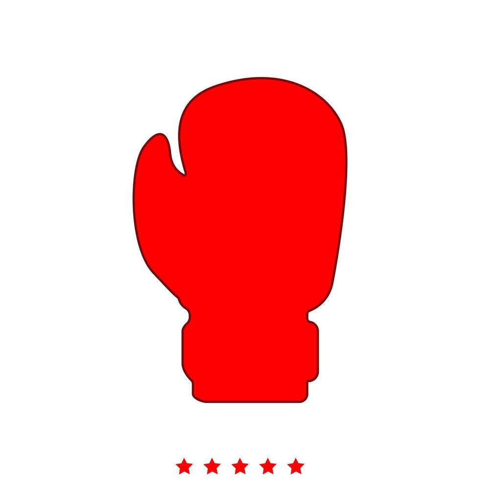 Boxing glove it is icon . vector