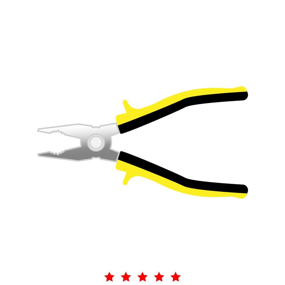 Pliers it is icon . vector