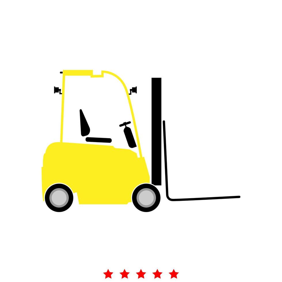 Electric loader it is icon . vector