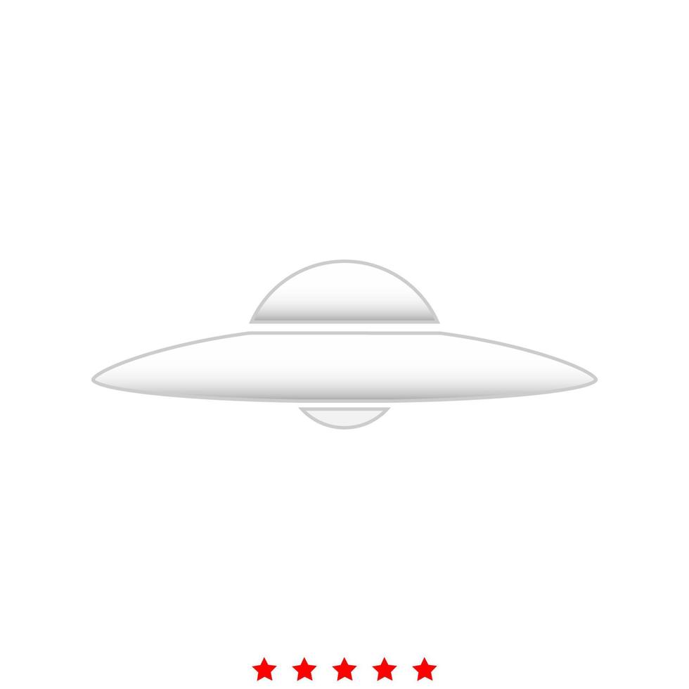 UFO. Flying saucer it is icon . vector