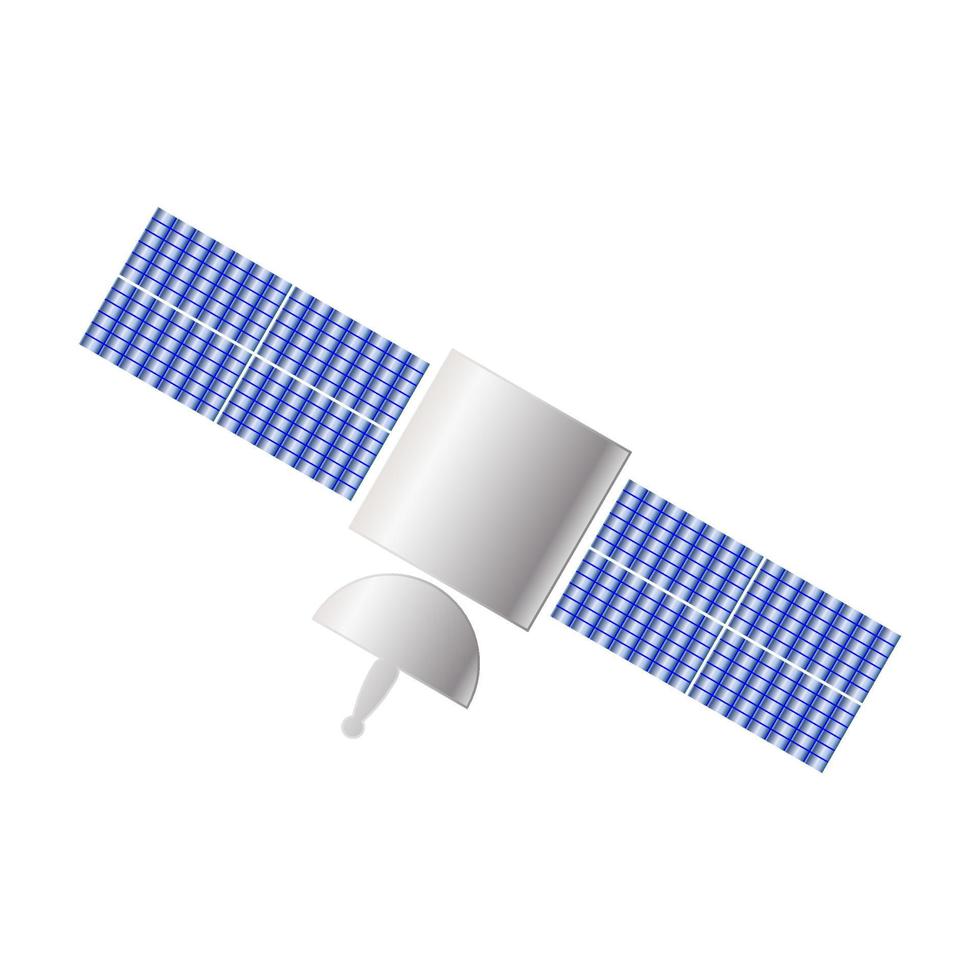 Satellite icon . Different color . vector
