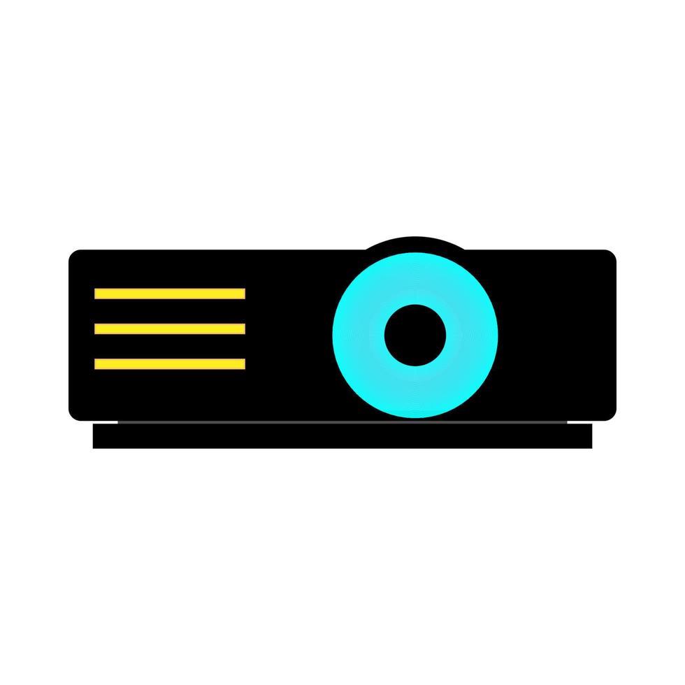 icono del proyector. color diferente . vector