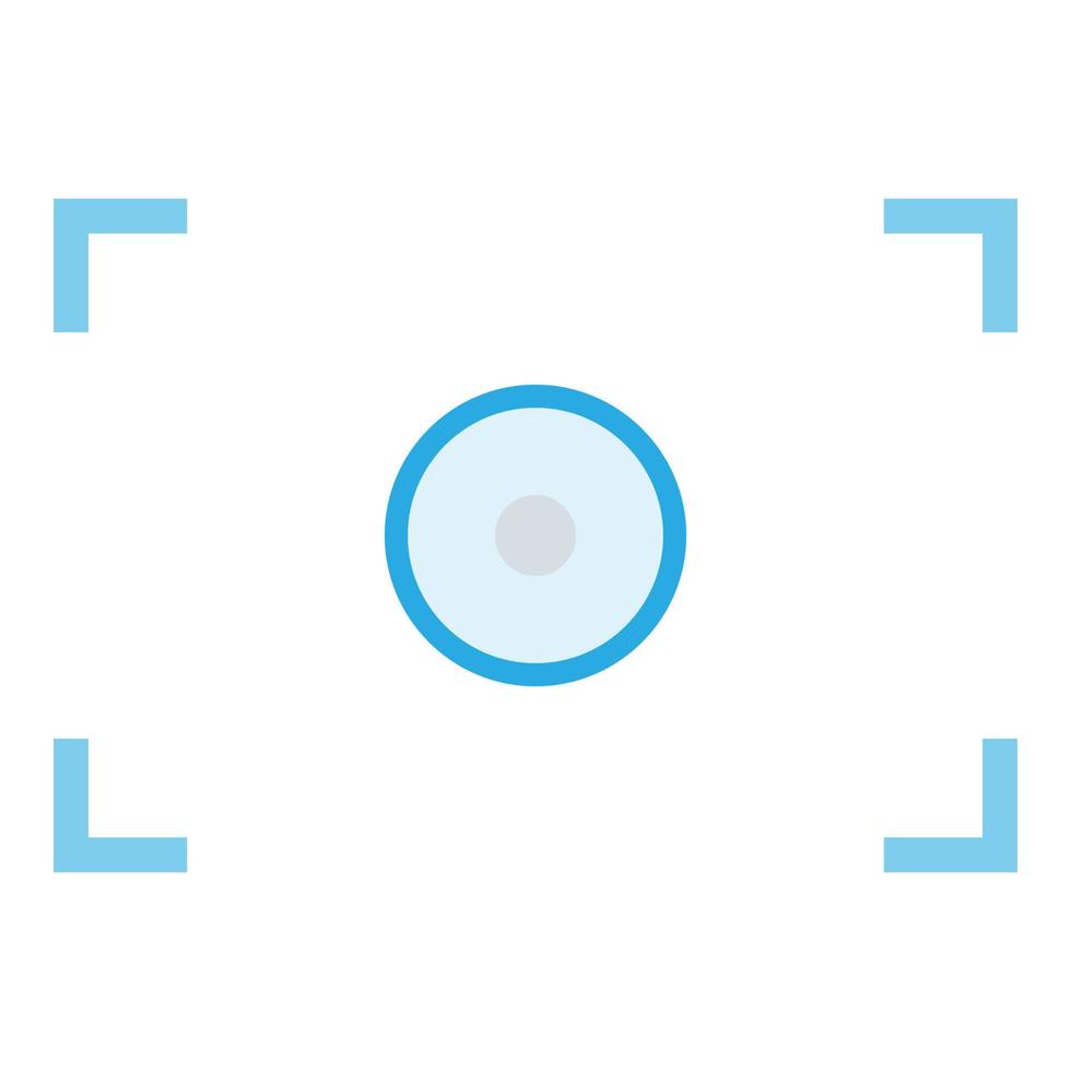 Camera focus icon . Different color . vector
