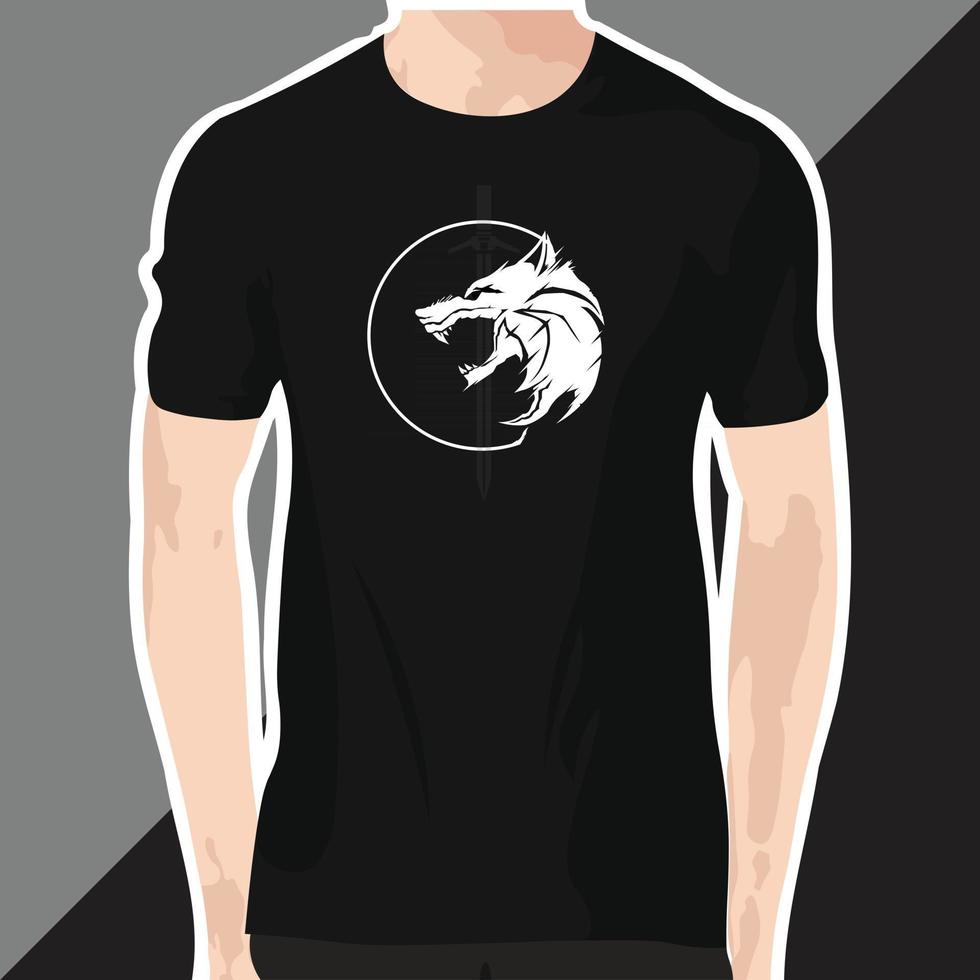 Fox design in men t shirt vector