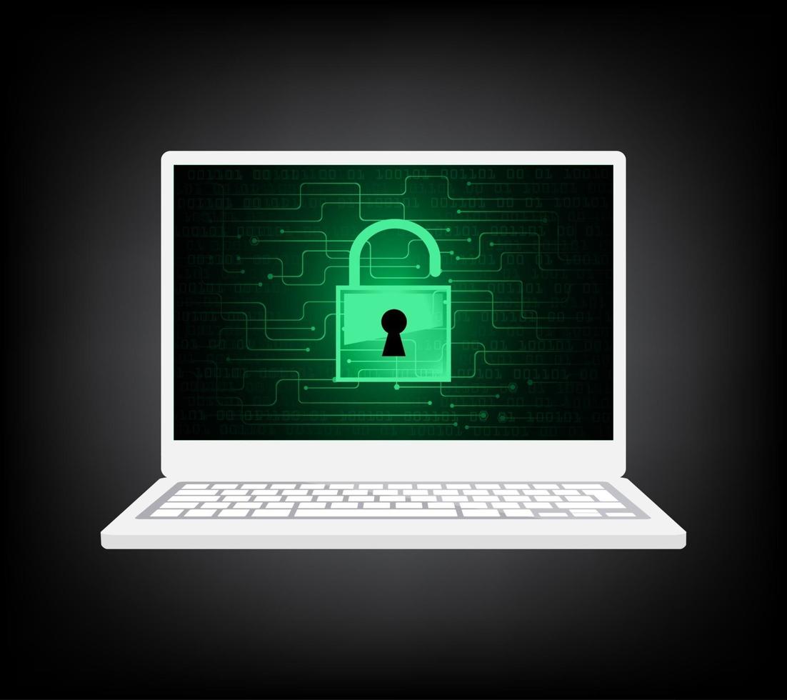 Tablet pc on black circuit digital background. Technology background for computer graphic vector