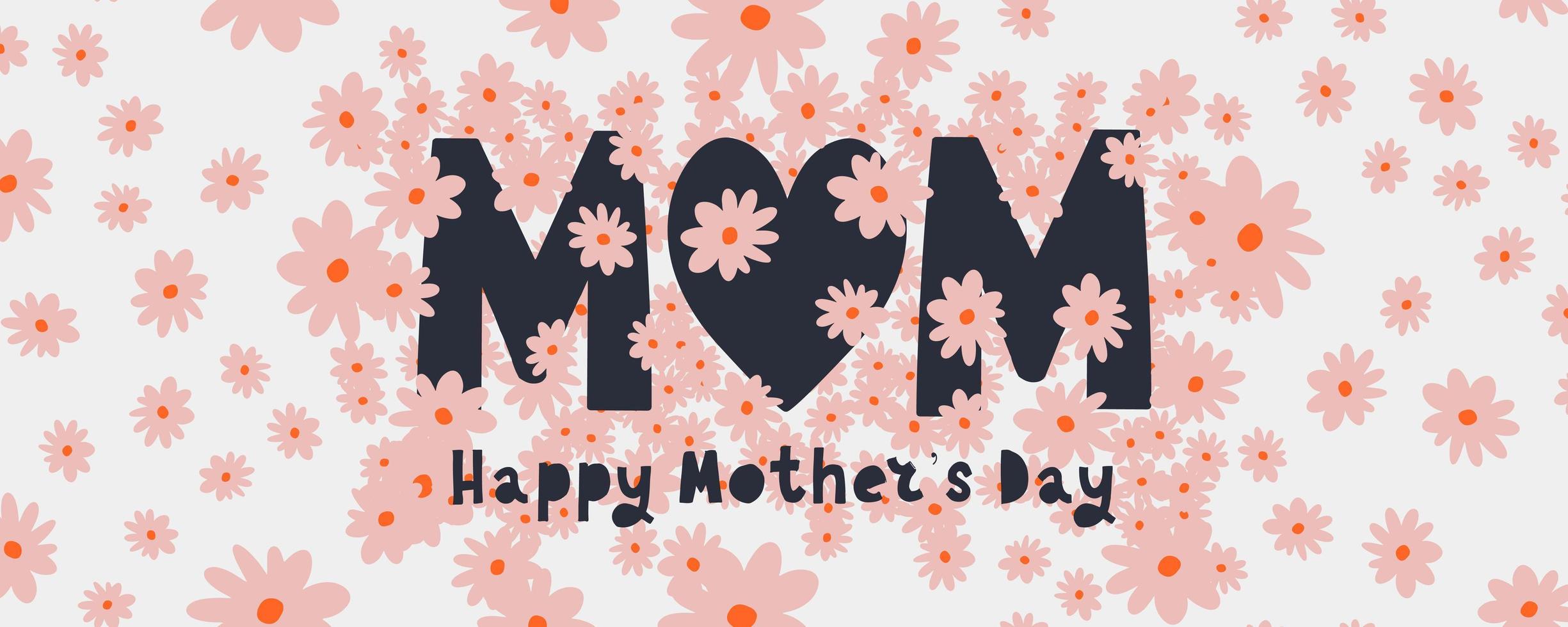 Happy Mothers day vector