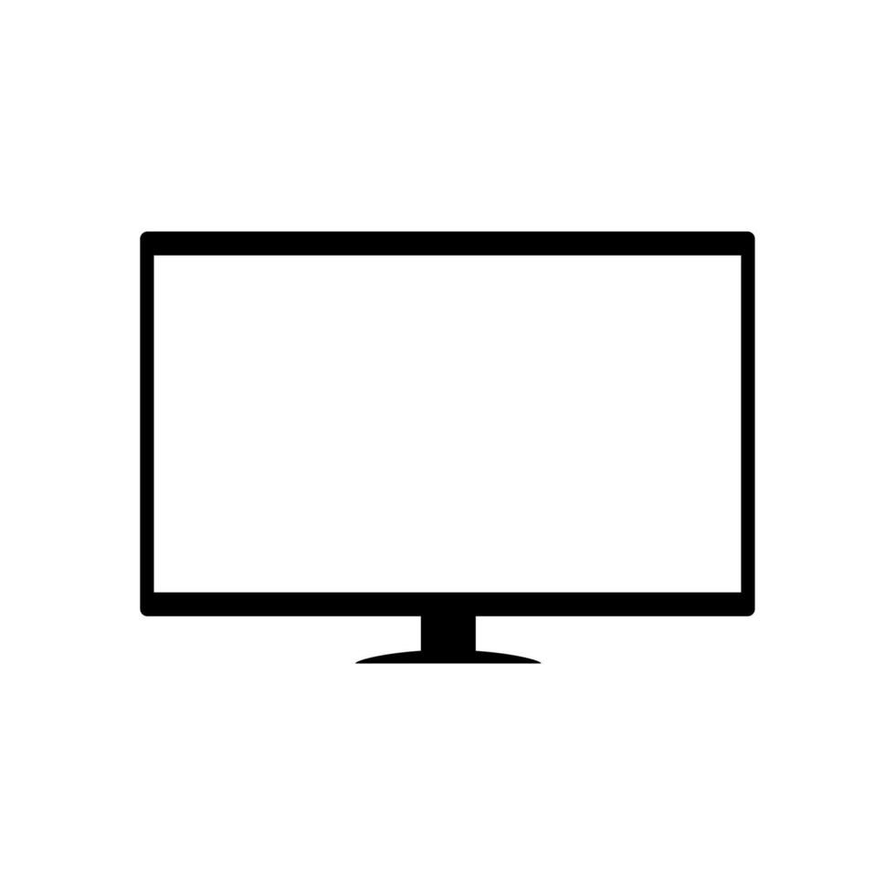 Realistic Computer monitor. template mockup. Stock Vector illustration