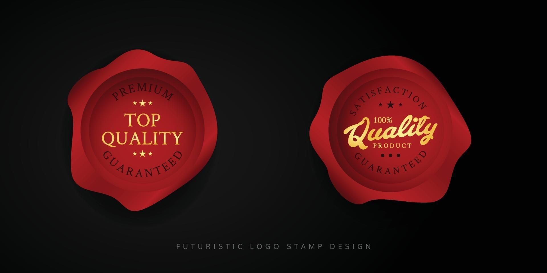 premium quality authentic label design concept vector