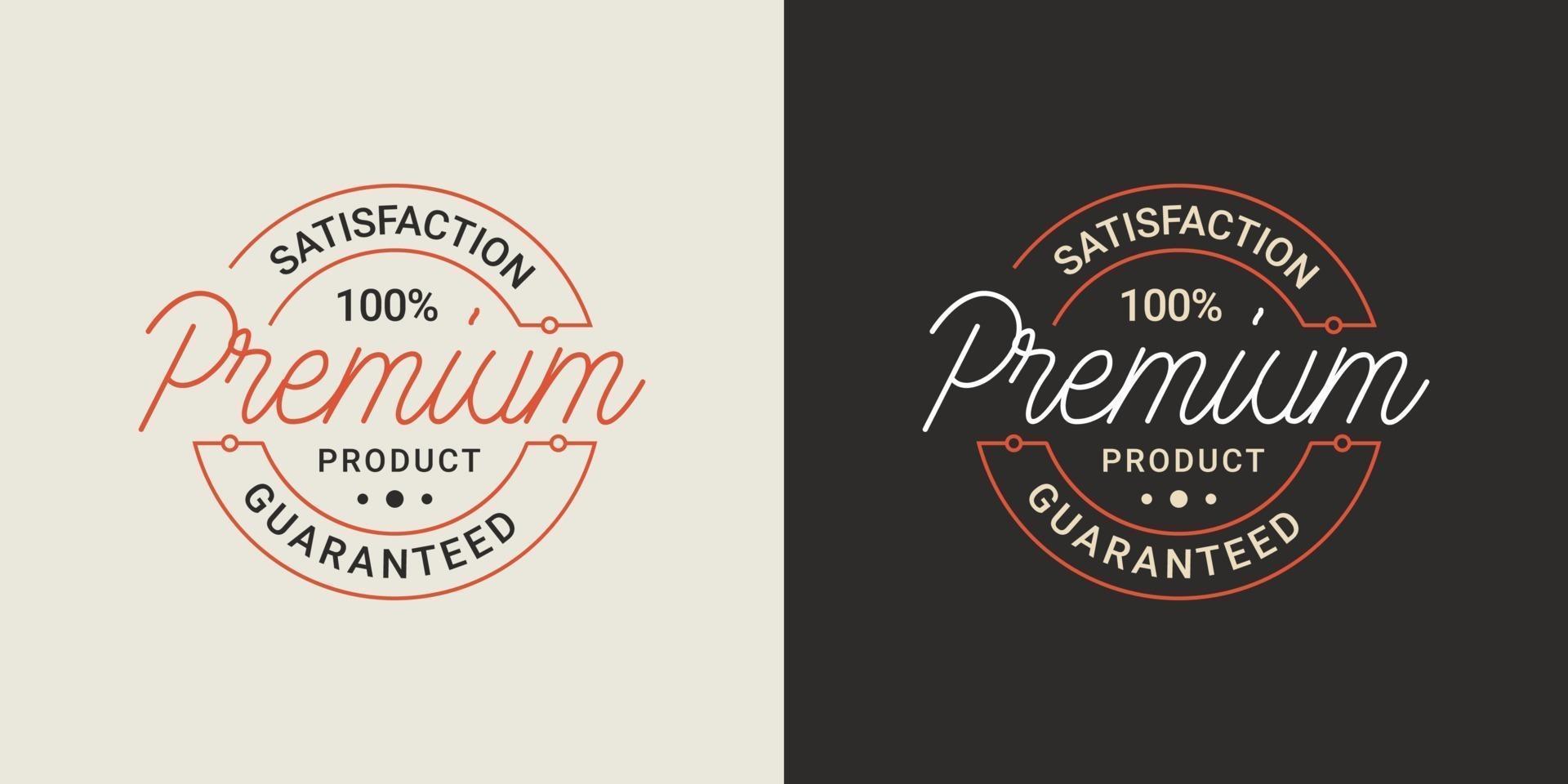 premium quality authentic label design concept vector