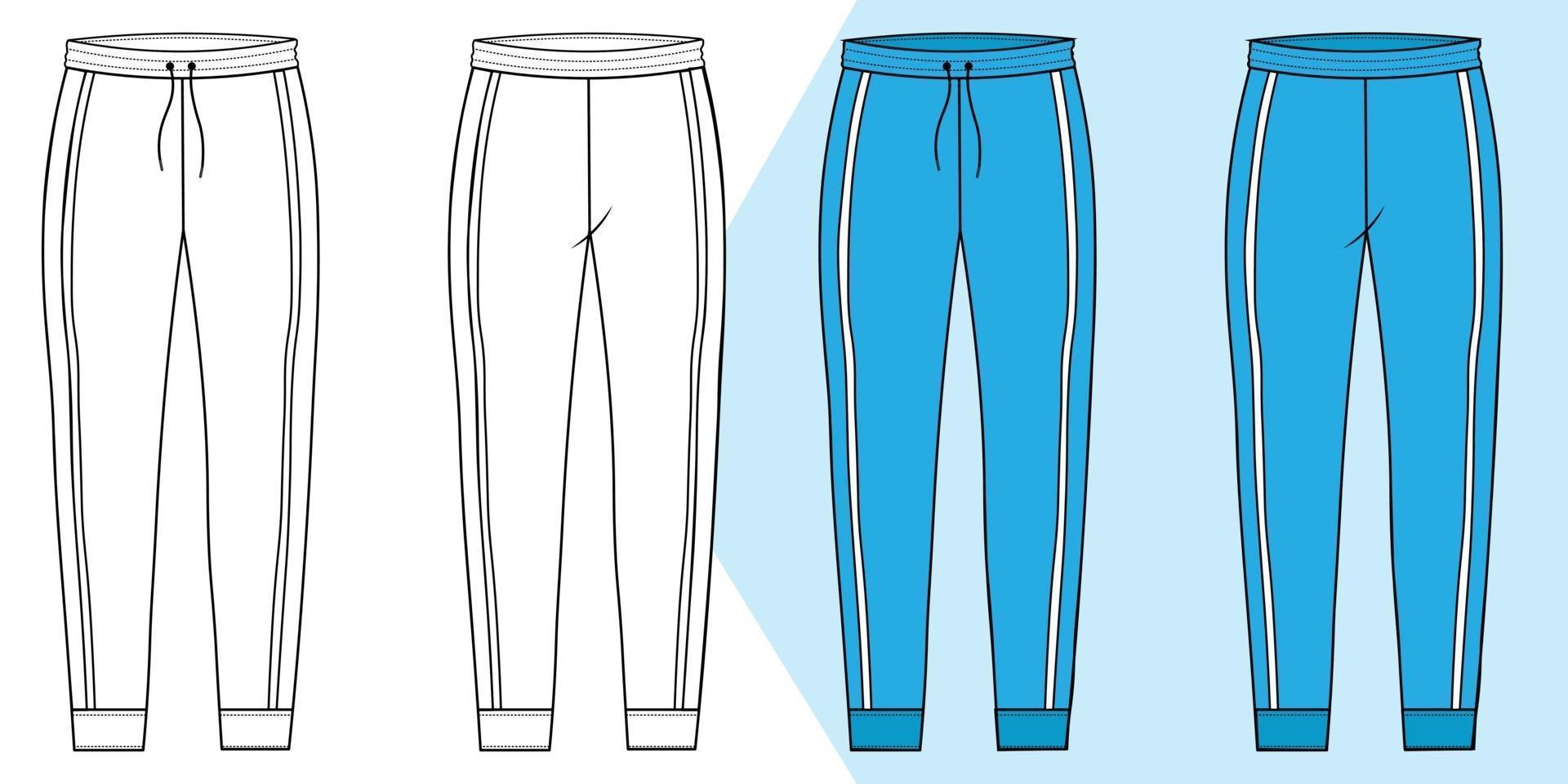 Men pant for jogging vector graphic resource