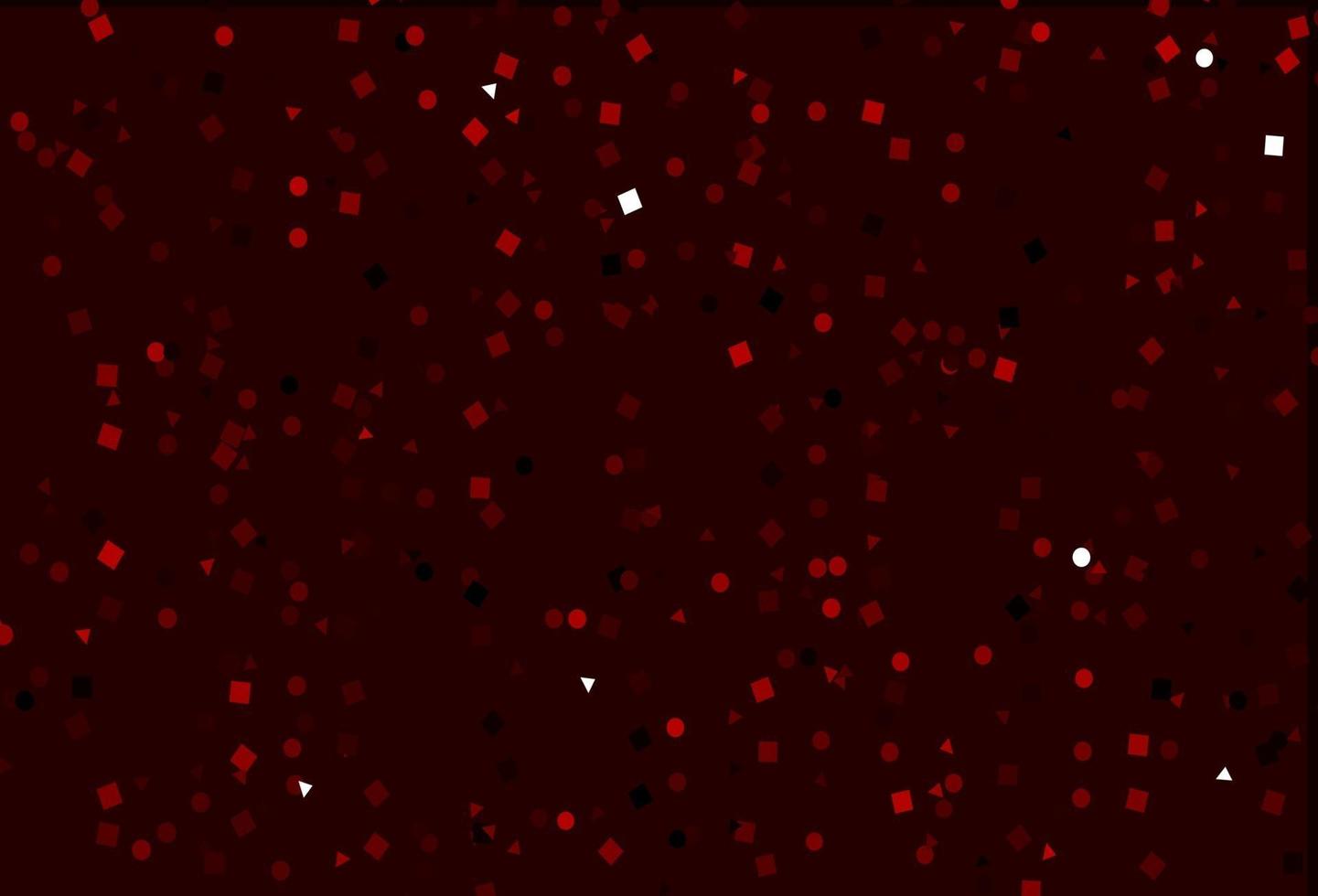 Light Red vector background with triangles, circles, cubes.