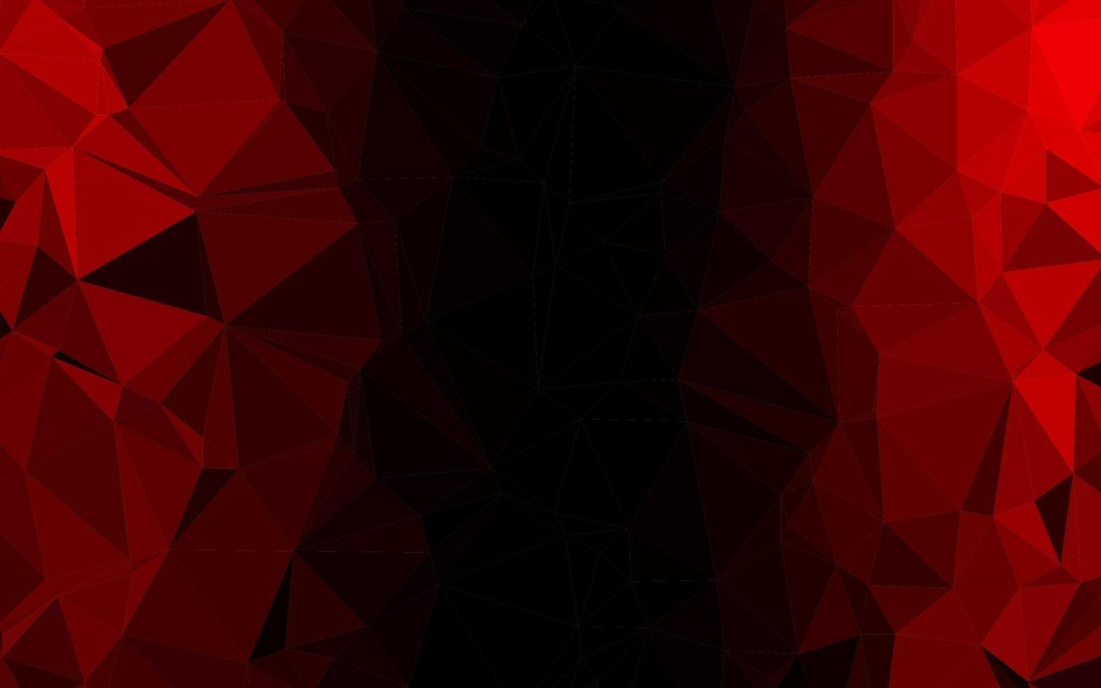 Light Red vector triangle mosaic template.