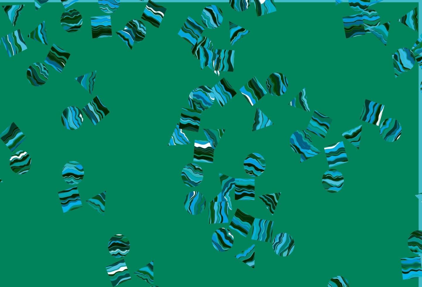 Light Blue, Green vector layout with circles, lines, rectangles.