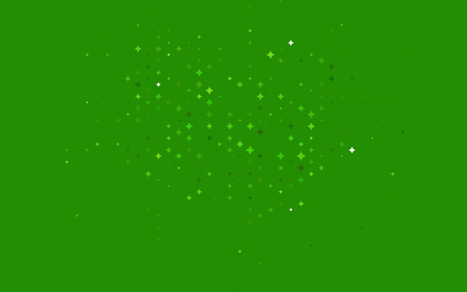 Light Green vector pattern with christmas stars.