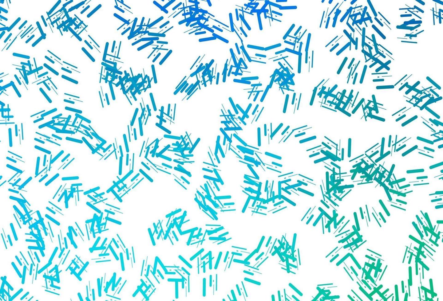 Dark blue, green vector template with repeated sticks.