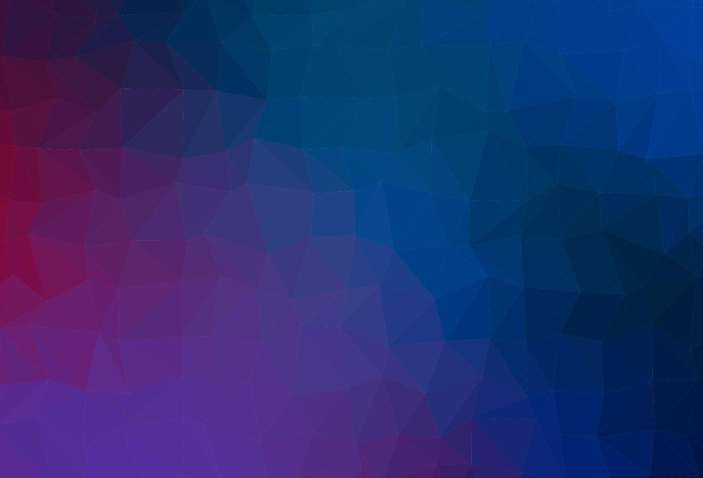 Dark Blue, Red vector polygonal background.