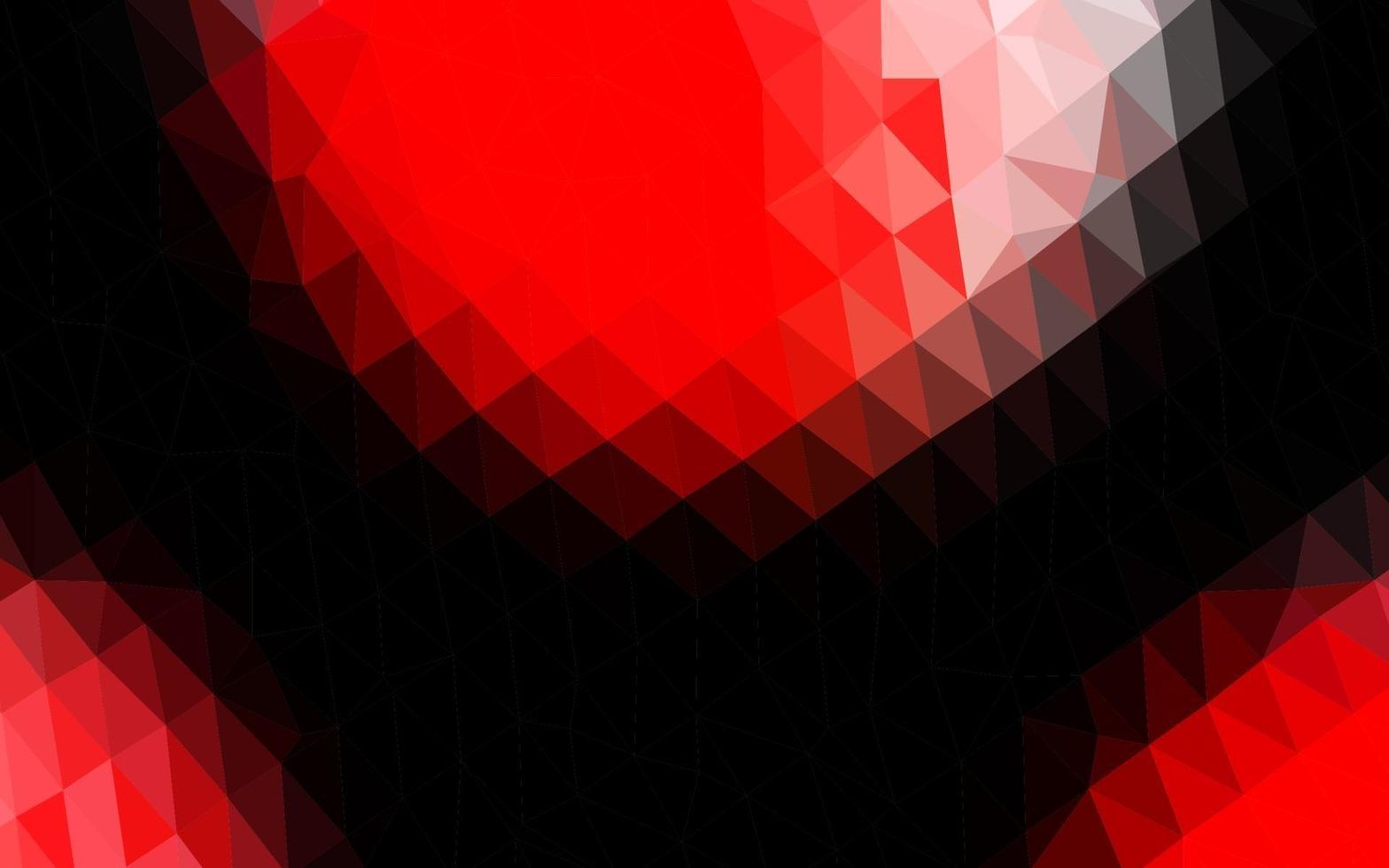 Light Red vector triangle mosaic texture.