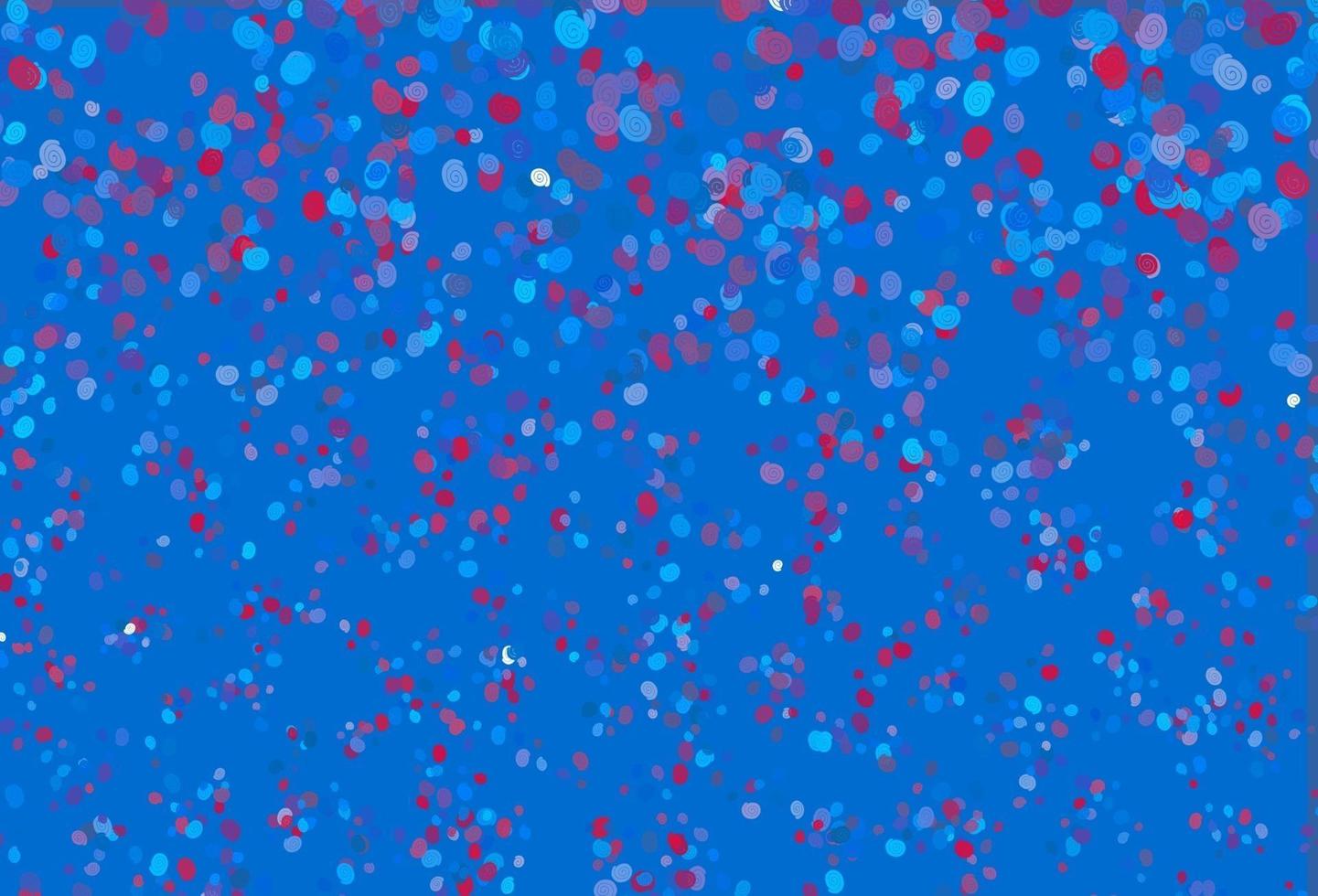 Light Blue, Red vector background with curved circles.