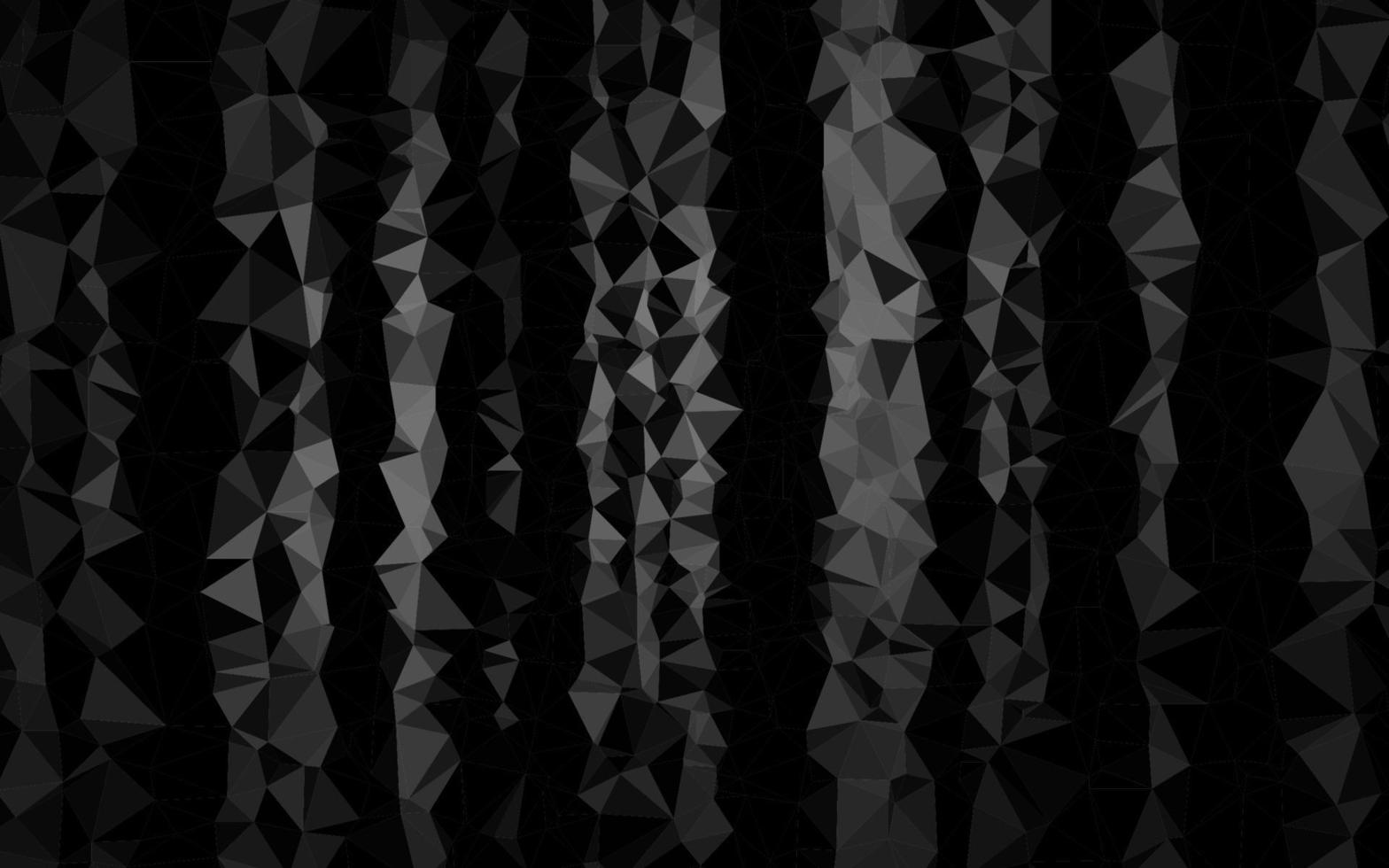 Dark Silver, Gray vector shining triangular background.