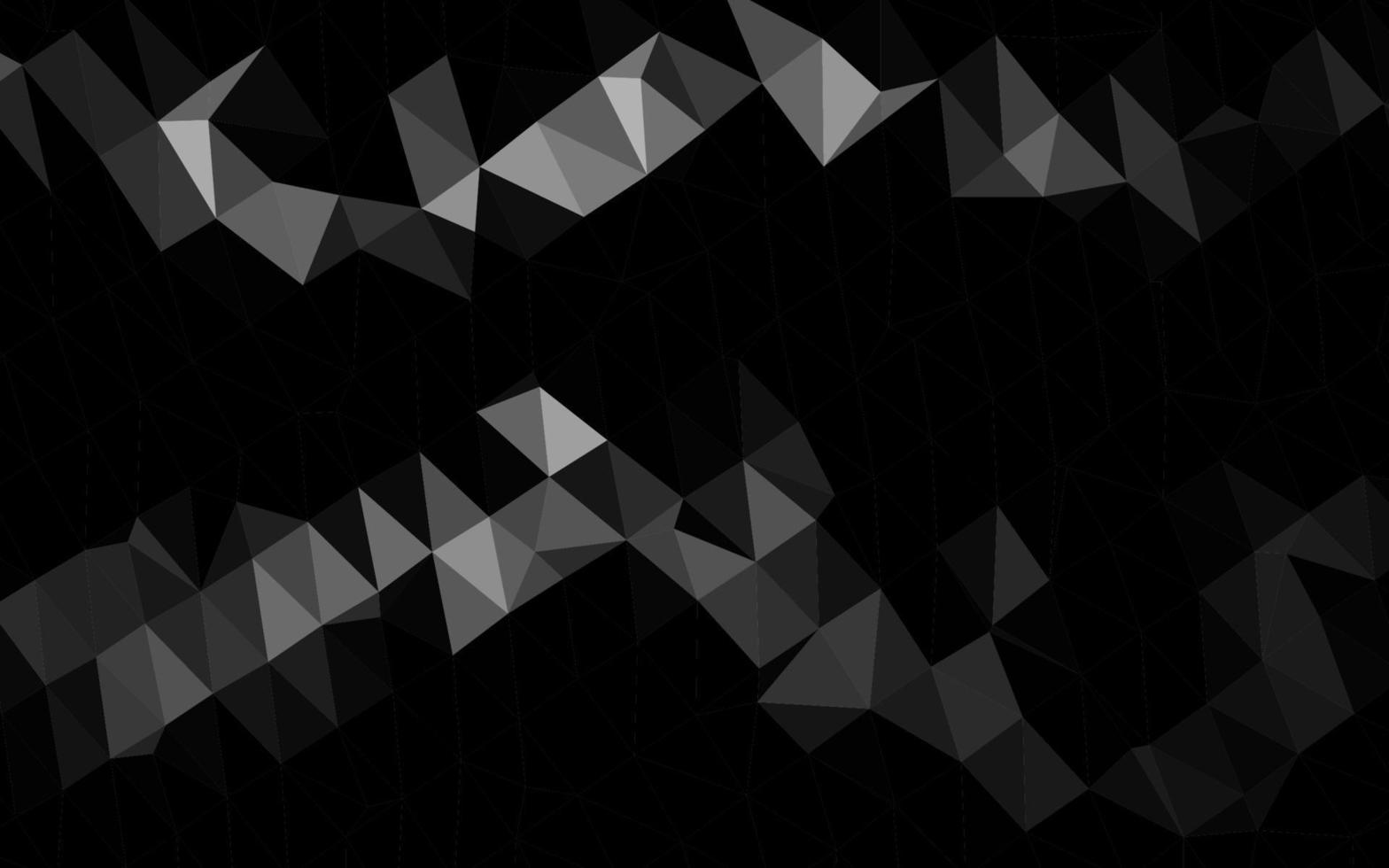 Dark Silver, Gray vector triangle mosaic texture.