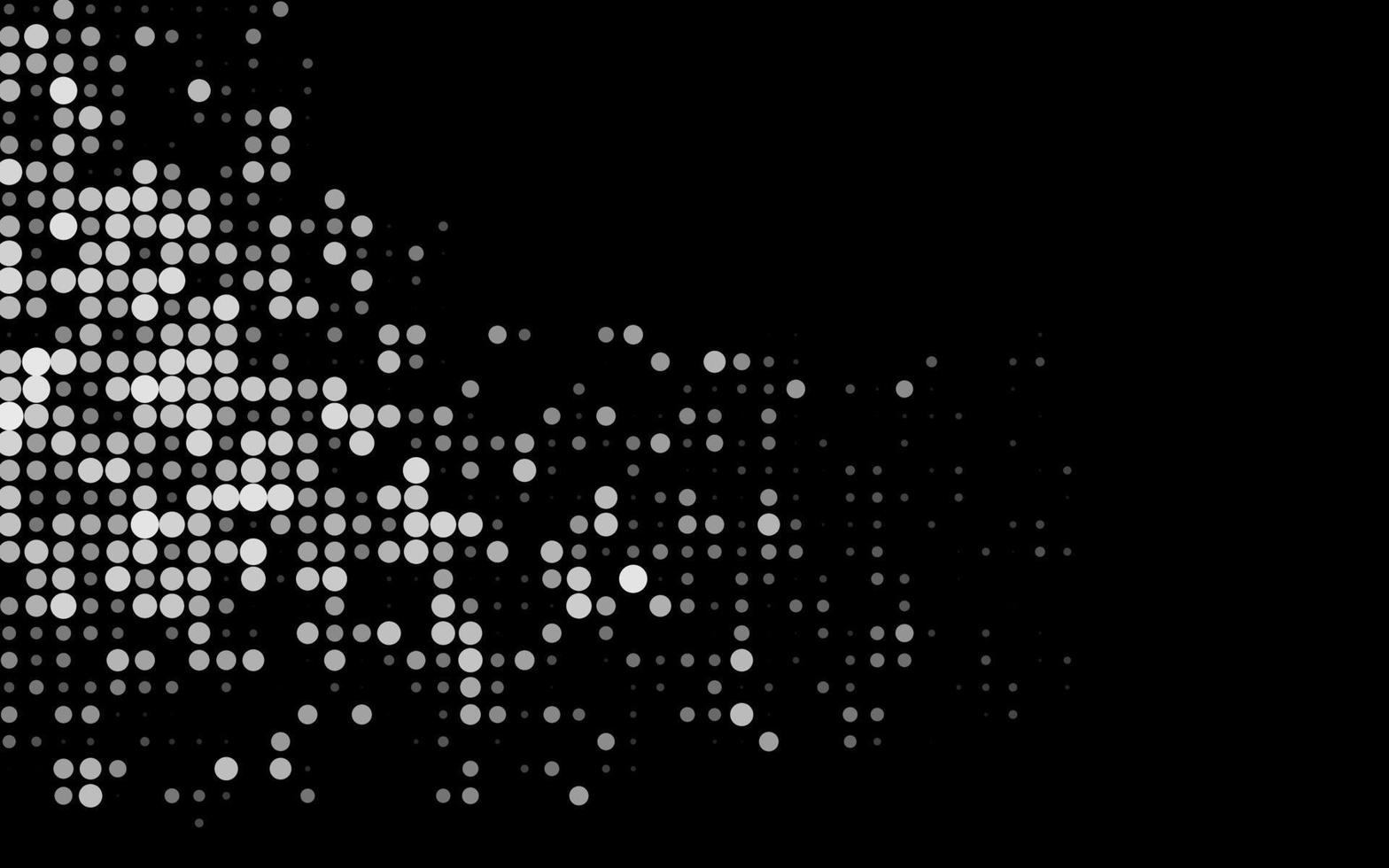 Dark Silver, Gray vector pattern with spheres.