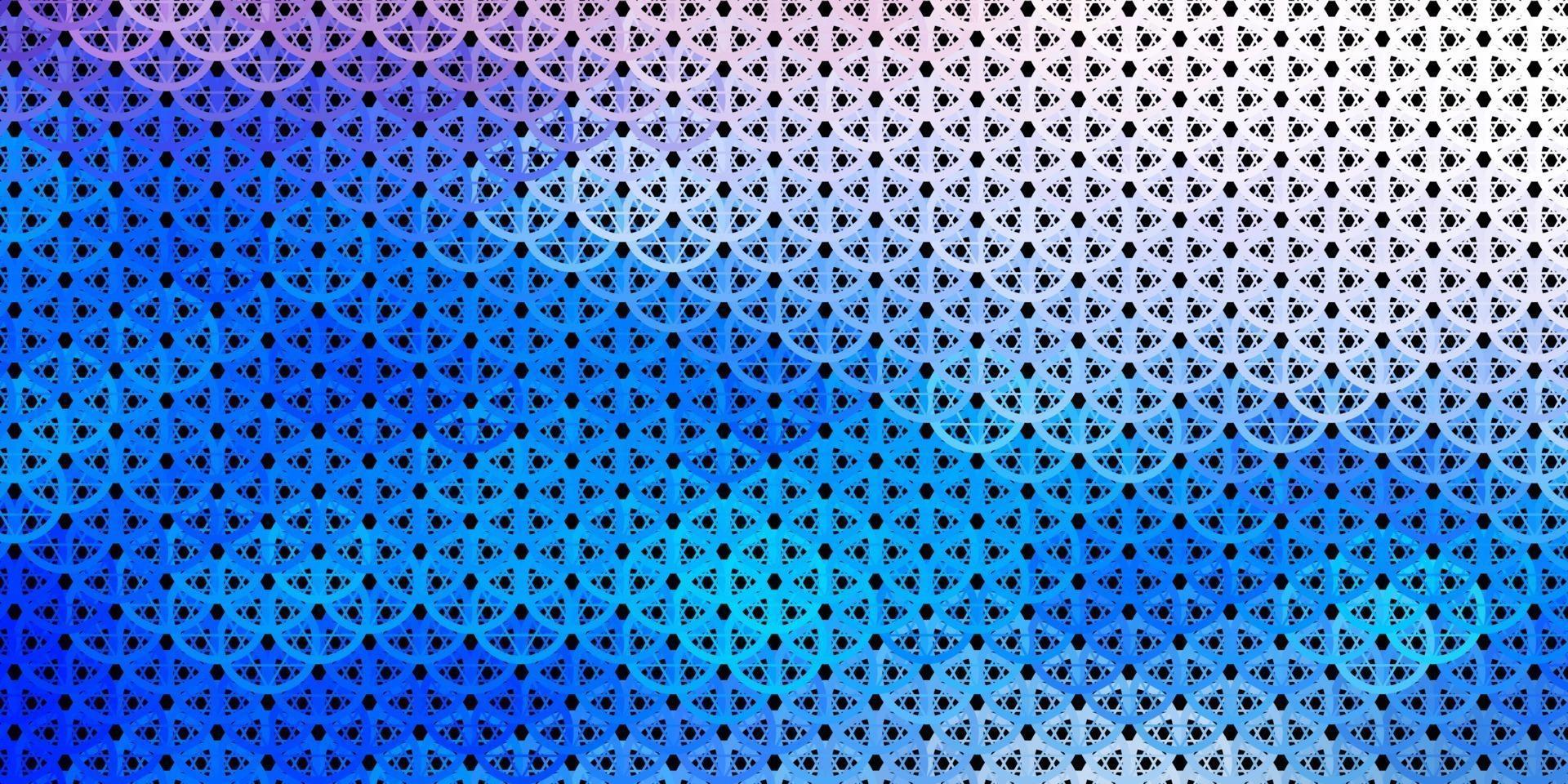 Dark Blue, Yellow vector pattern with magic elements.