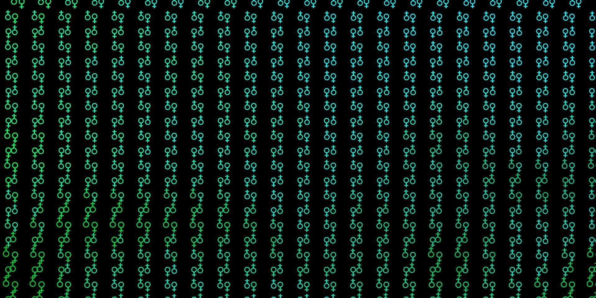 Dark Green vector backdrop with mystery symbols.