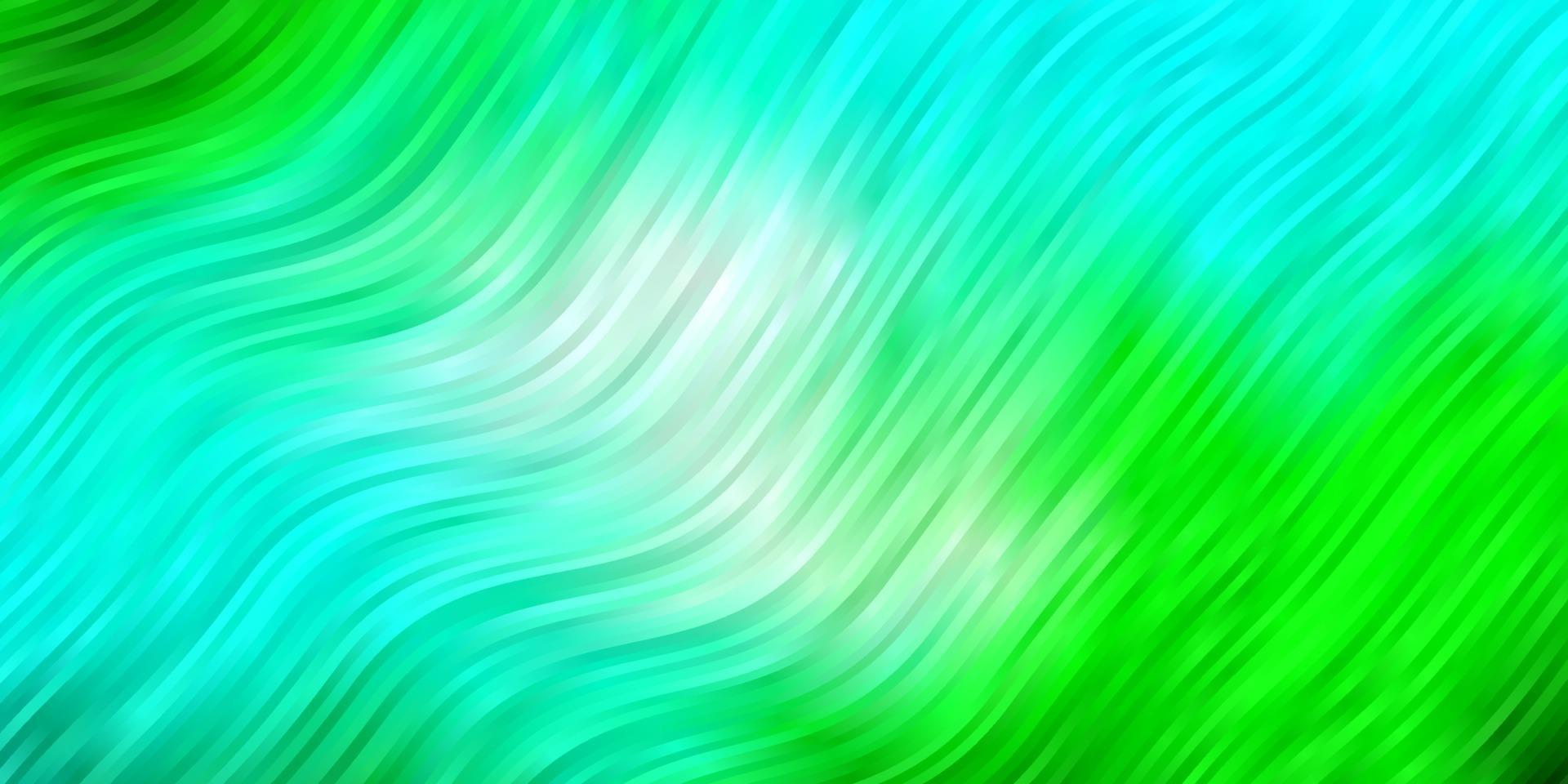 textura de vector azul claro, verde con curvas.