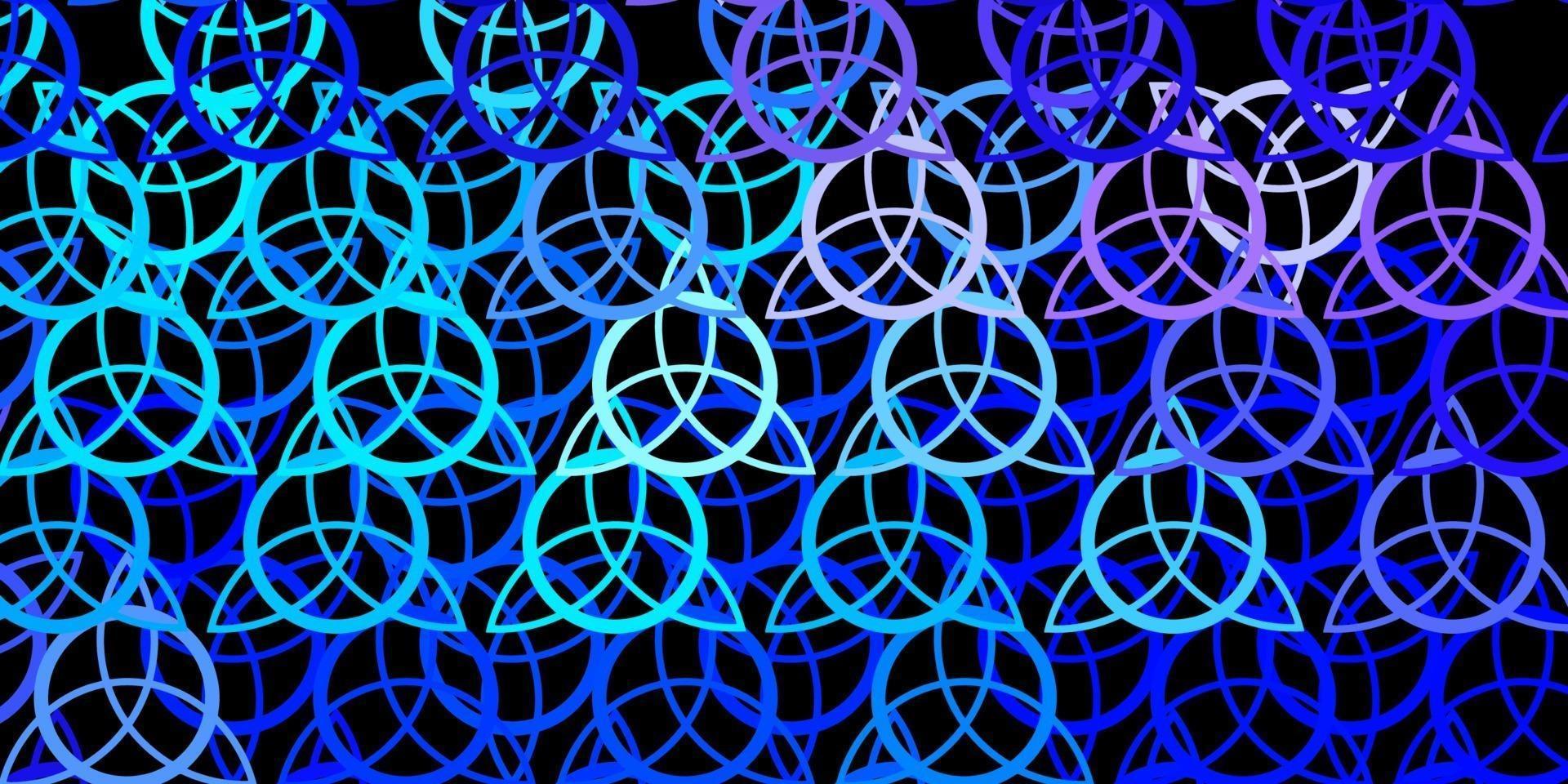 Dark Pink, Blue vector pattern with magic elements.
